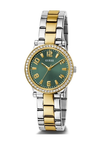 Guess Gugw0686l2 Altın Kaplama Yeşil Kadran Taşlı Kadın Kol Saati