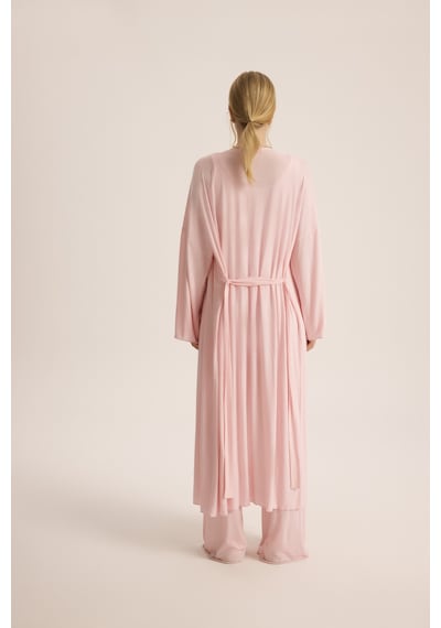 Mai Studios Co. Raina Pembe Kimono Basic Üçlü Takım Pembe