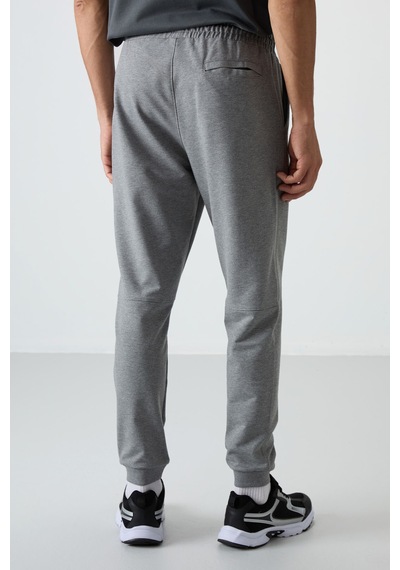 Tommy Life Gri Melanj Pamuklu Yumuşak Dokulu Comfort Fit Nakışlı Erkek Jogger - 82123 GB MELANJ