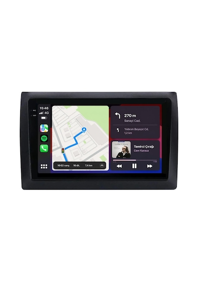 Fiat Stilo 2002-2007 Android Multimedya Carplay Android Auto Navigasyon Kameralı 8gb Ram 128gb Pro 9"