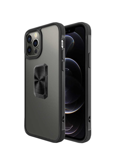 Zore Apple Uyumlu iPhone 12 Pro Max  V-bax Kılıf-siyah Siyah