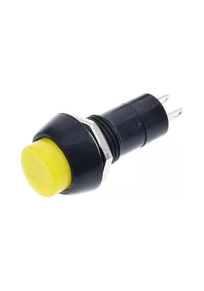 Mr-185 12mm Sarı Kalmalı Plastik Buton Pbs11a Sarı