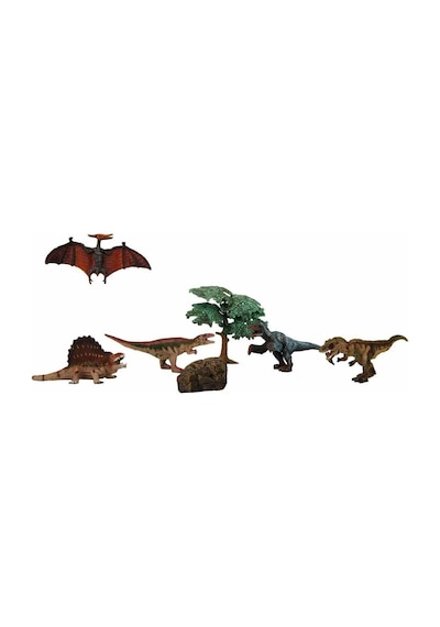 Dinozorların Dünyası 5'li Oyun Seti - Dimetrodon Kahvrengi Yeleli 26960