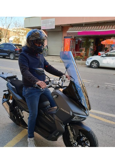 Motocam Falcon Trex 188 Ön Cam 2022-2026 Model 78cm Füme Renkli 4mm Uzun