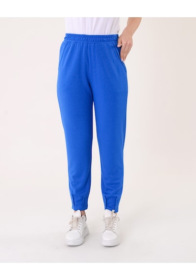 Vedi Minimalist Kadın Jogger Pantolon - Rahat & Şık Saks