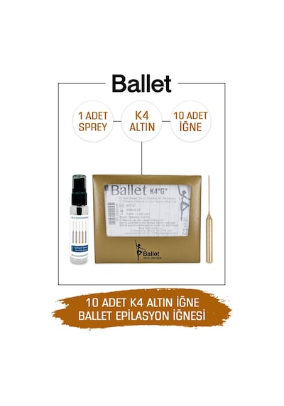 Ballet Gold K4 Epilasyon İğnesi 10'lu