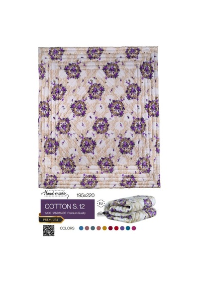 El Dikişi Çift Kişilik Emprime Yorgan Cottons.12 Cottons.12
