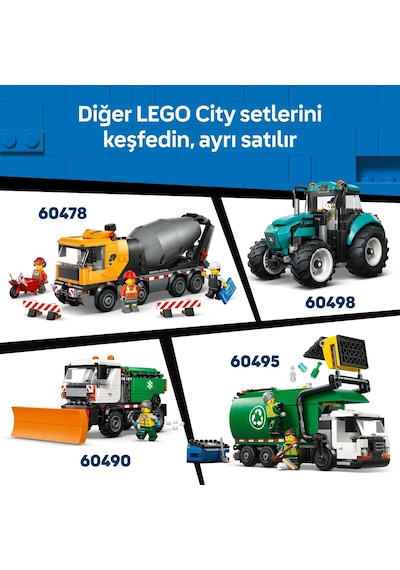 LEGO® City Jet, Arabaya Karşı 60489 - 6 Yaş ve Üzeri Çocuklar İçin 2 Minifigürlü Yaratıcı Oyuncak Yapım Seti (259 Parça)