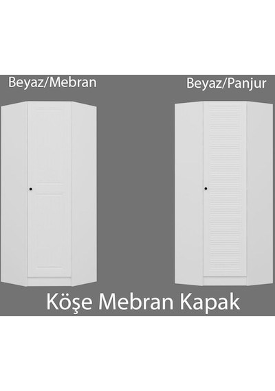 Kale Köşe Gövde Mebran Kapak Beyaz/panjur - 190cm