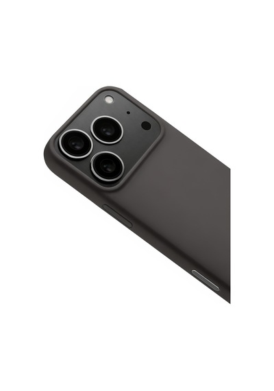 Apple iPhone  Uyumlu,  17 Pro Max Nano İçi Kadife Silikon - Gri