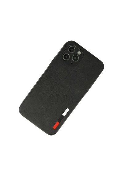 Apple Uyumlu iPhone 11 Pro Max Kılıf Loop Deri Silikon Siyah/