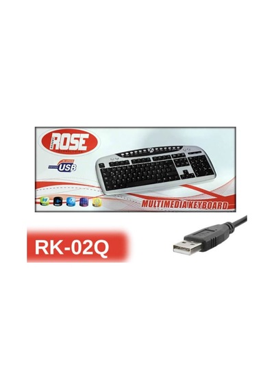 Rose RK-02 Usb Kablolu Multimedya Q Klavye