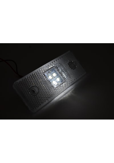 2 Adet 12v Beyaz Reflektör Dikdörtgen Ledli Side Marker Lamba