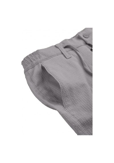 Deepsea Erkek Taş Likralı Gofre Kumaş Beli Lastikli İpli Slim Fit Günlük Pantolon 2600650 Taş