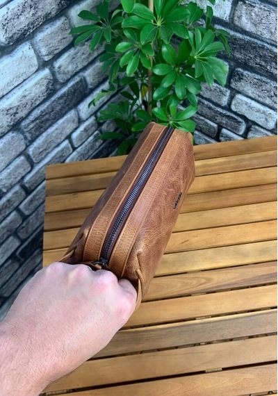 Guard Antik Taba Unisex Hakiki Deri El Çantası // Grd260701wt474 Çok Renkli
