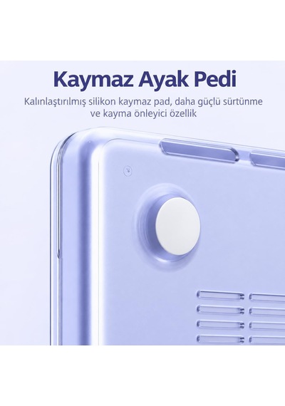 Macbook Air 13.6 İnç Kılıf M2 M3 M4 M5 Uyumlu, Mat Şeffaf Parmak İzi Bırakmaz Pc Hardcase, Gizli Katlanabilir Standlı, Havalandırmalı İnce Koruyucu A2681/a3113/a3240/a3449 Açık Lila Belirtilmemiş Macbook Air 13.6 İnç Kılıf M2 M3 M4 M5 Uyumlu, Mat Şeffaf Parmak İzi Bırakmaz Pc Hardcase, Gizli Katlanabilir Standlı, Havalandırmalı İnce Koruyucu A2681/a3113/a3240/a3449 Açık Lila Belirtilmemiş
