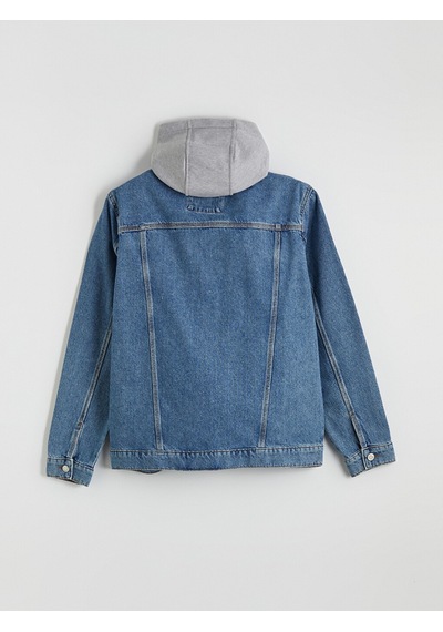 Lcw Jeans İndigo Standart Kalıp Kapüşonlu Erkek Jean Mont