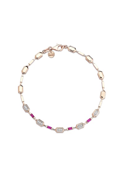 Reis Kuyumculuk T13040 Ruby Glow Bracelet Altın Bilezik