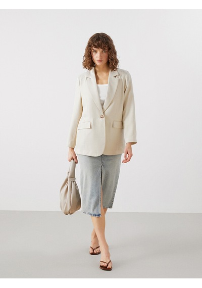 Lcw Vision Bej Kadın Blazer Ceket