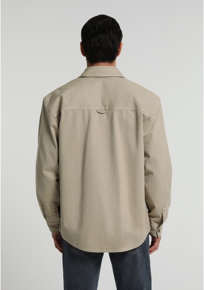 Colin's Colins Relaxed Fit Erkek Bej Shacket Cl1082298 Q1.v1 Lbg Light Beige