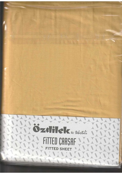 Lastikli Fitted Tek Kişilik Çarşaf Takımı 120 200 Gold