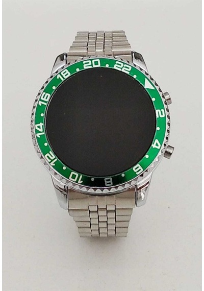 Rolex Model Hareketli Kadran Gümüş-yeşil Saat Gümüş-yeşil - 96538797 Çok Renkli