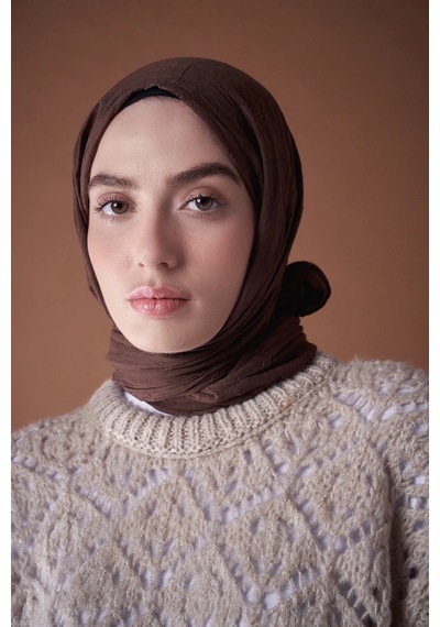 Aminenesil Modakaşmir Acıkahve Bambu Şal Acı Kahve