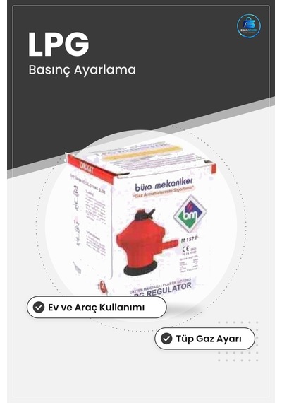 Lpg Regülatör Plastik Gövdeli Dedantör Tüp Gaz Basınç Ayarlama Ev