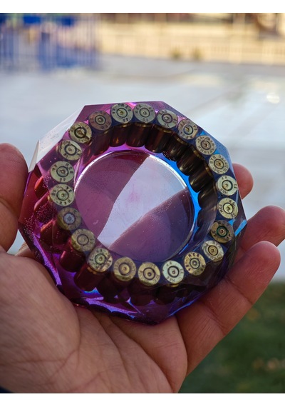 Kül Tablası Epoksi Küllük Hediyelik Ürün 9 Mm Küllük Kül Tablası