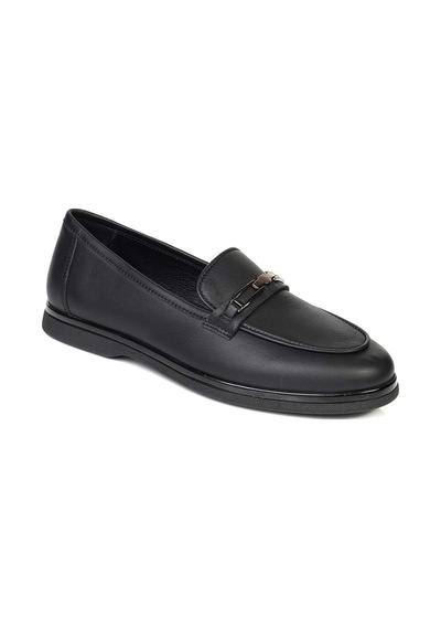 Greyder 33650 Zn Deri Comfort Casual Kadın Ayakkabı Siyah