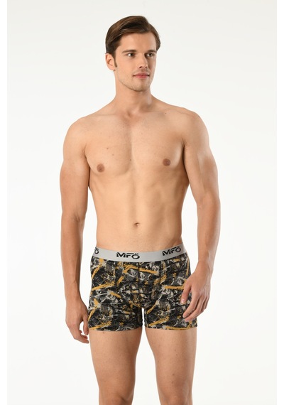 Mfö Life İç Giyim Likralı Erkek Desenli Boxer 001