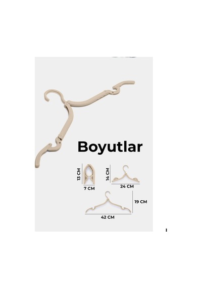 Mucit Home 10 Adet Seyahat Askısı Elbise Askısı Renkli