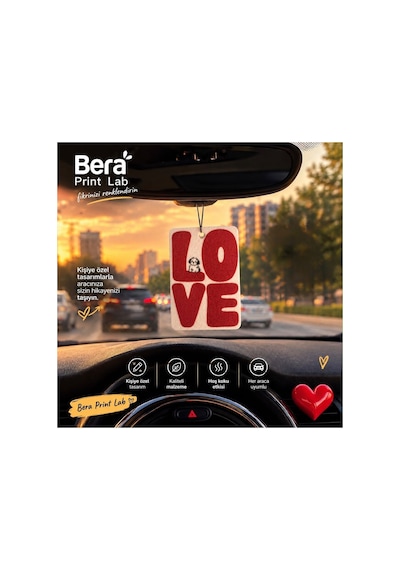 Bera Print Lab 4 Lü Dekoratif Araç Kokusu Seti Love, Good Vibes, Papatya Ve Retro Tasarımlı Dikiz Aynası Asmalı Oto Kokusu Çok Renkli - 941112650 Bera Print Lab 4 Lü Dekoratif Araç Kokusu Seti Love, Good Vibes, Papatya Ve Retro Tasarımlı Dikiz Aynası Asmalı Oto Kokusu Çok Renkli - 941112650