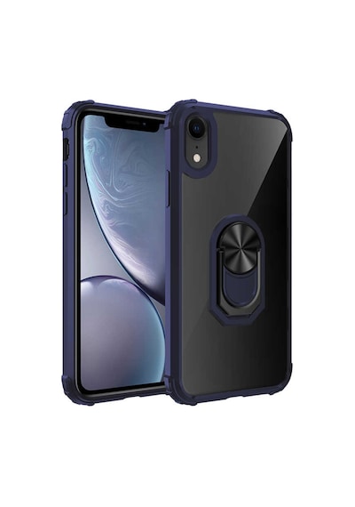 Apple Uyumlu iPhone XR 61 Kılıf Standlı Yüzüklü Mola Silikon Kapak
