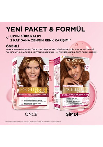 L Oréal Paris Excellence Creme 6.41 Fındık Kahve Saç Boyası