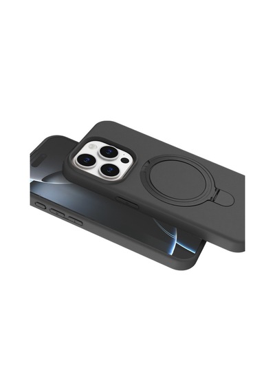 Apple İphone 14 Pro Max Uyumlu Regal Magsafe Standlı Kapak - Titan Gri