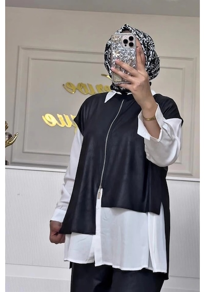 Nurcan Çetin 25616 Deri Takım Siyah