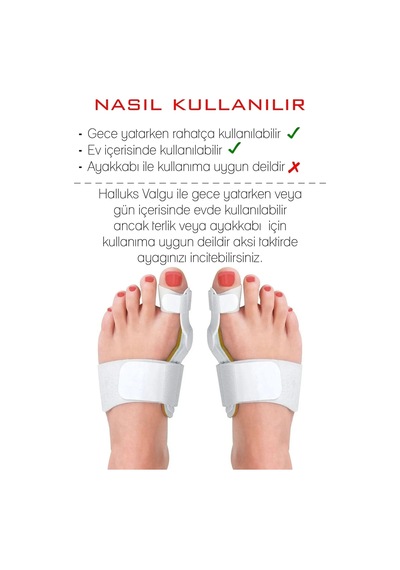 Ayak Parmak Başparmak Düzeltici Atel 2'li