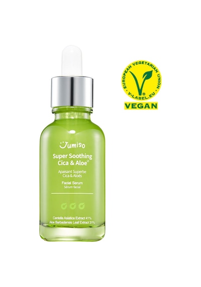 Jumıso Super Soothing Cica & Aloe Facial Serum Yatıştırıcı Etkili Cica & Aloe Vera Özlü Yüz Bakım Serumu 30ml