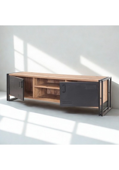 Copenhagen Rexor Tv Ünitesi Atlantik Siyah 180x45x50 Cm Siyah