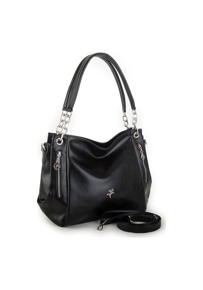 Nas Bag Kadın Büyük Boy Omuz Çantası Siyah Nero 45x34x21 Cm siyah Siyah