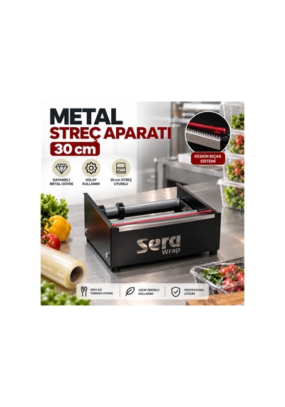 Metal Streç Aparatı 30 Cm Streç Film Dispenseri - 921058288