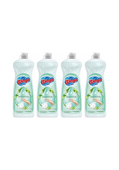 Bingo Bulaşık Deterjanı Sensitive 650ml X 4 Adet Yeni Ambalaj