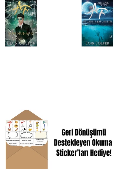 Artemis Fowl 8 - Son Muhafız + Artemis Fowl 7 - Atlantis Saplantısı + Okuma Sticker'ları