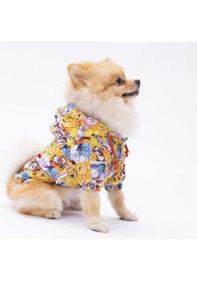 Adonis Winnie The Pooh Köpek Mont Köpek Kıyafeti Köpek Yağmurluğu Kücük- Büyük Irklar 3xl Açık Gri