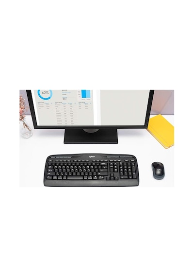 Logitech MK330 Kablosuz Türkçe Klavye Mouse Seti