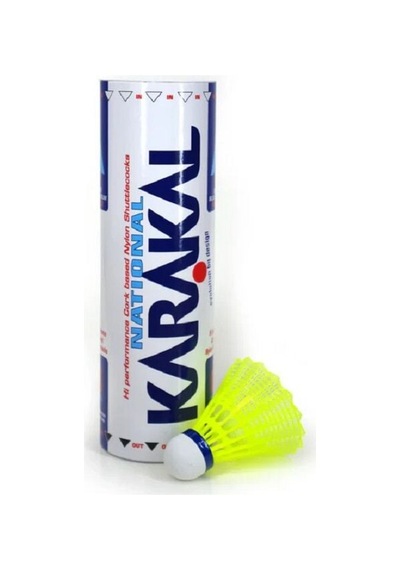 Karakal Nat X6 Yellow Shuttles Blue Badminton Topu