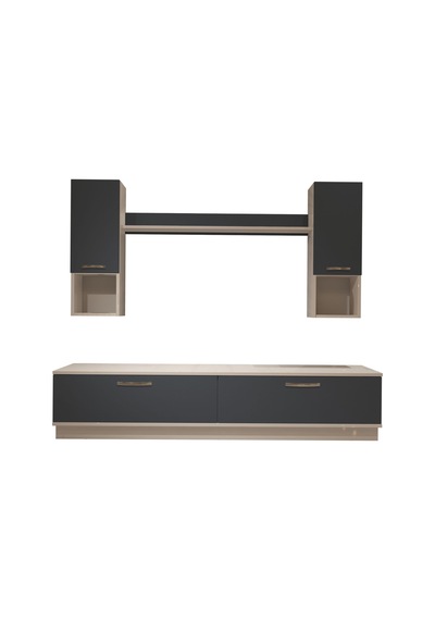 Decoraktiv Eko 5dab Mdf Std Tv Ünitesi Tv Sehpası Beyaz - Antrasit