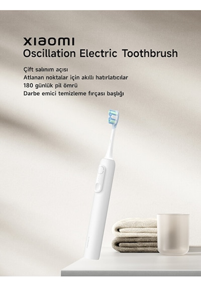Xiaomi Electric Toothbrush Şarjlı Diş Fırçası Beyaz
