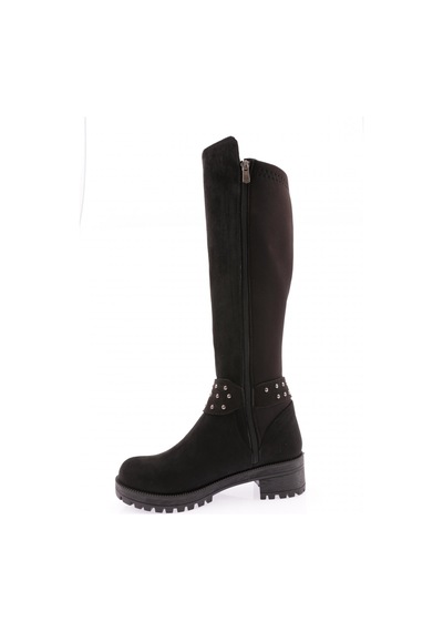 Dgn 607 Kadın Bilek Tokalı Zincir Detaylı Arkası Stretch Knee High Flats Çizme Siyah Süet Dgn 607 Kadın Bilek Tokalı Zincir Detaylı Arkası Stretch Knee High Flats Çizme Siyah Süet